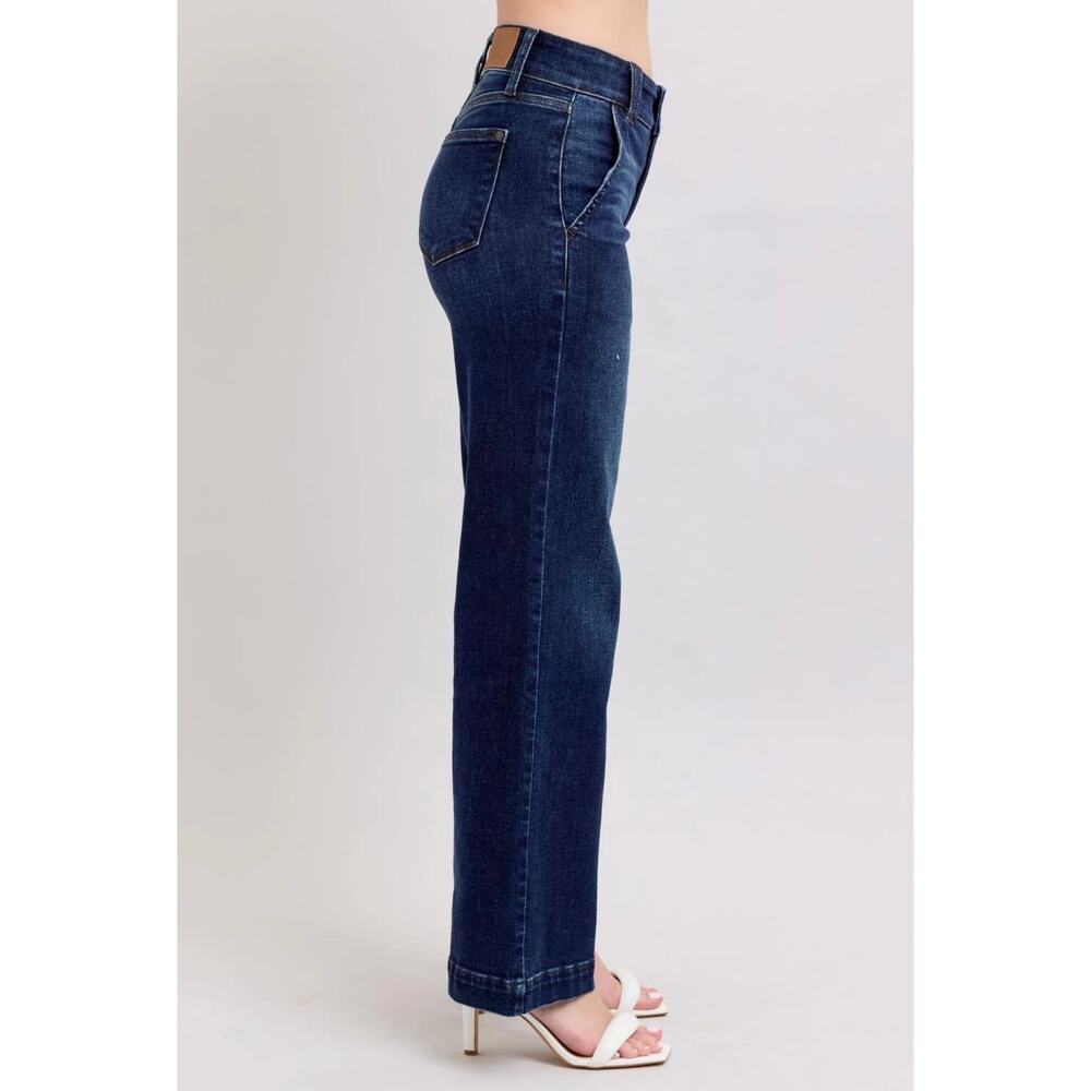 Judy Blue Women’s SZ 18W High Waisted Wide Leg Trouser Jeans BRAND NEW NWT - Picture 5 of 16